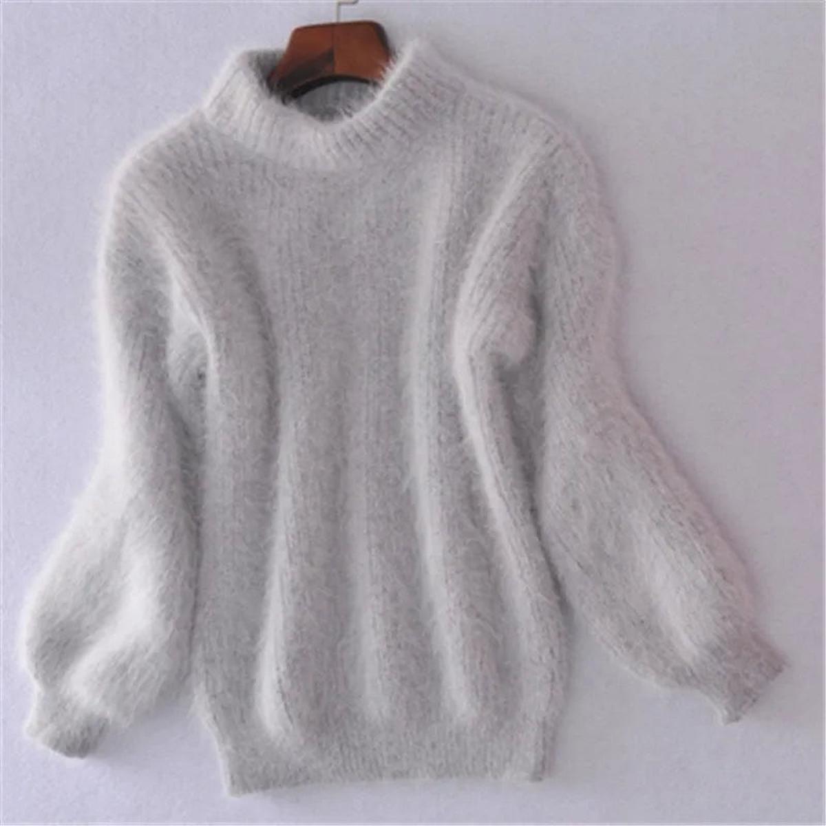 Delphine - Pull Raffiné Col Roulé Mohair