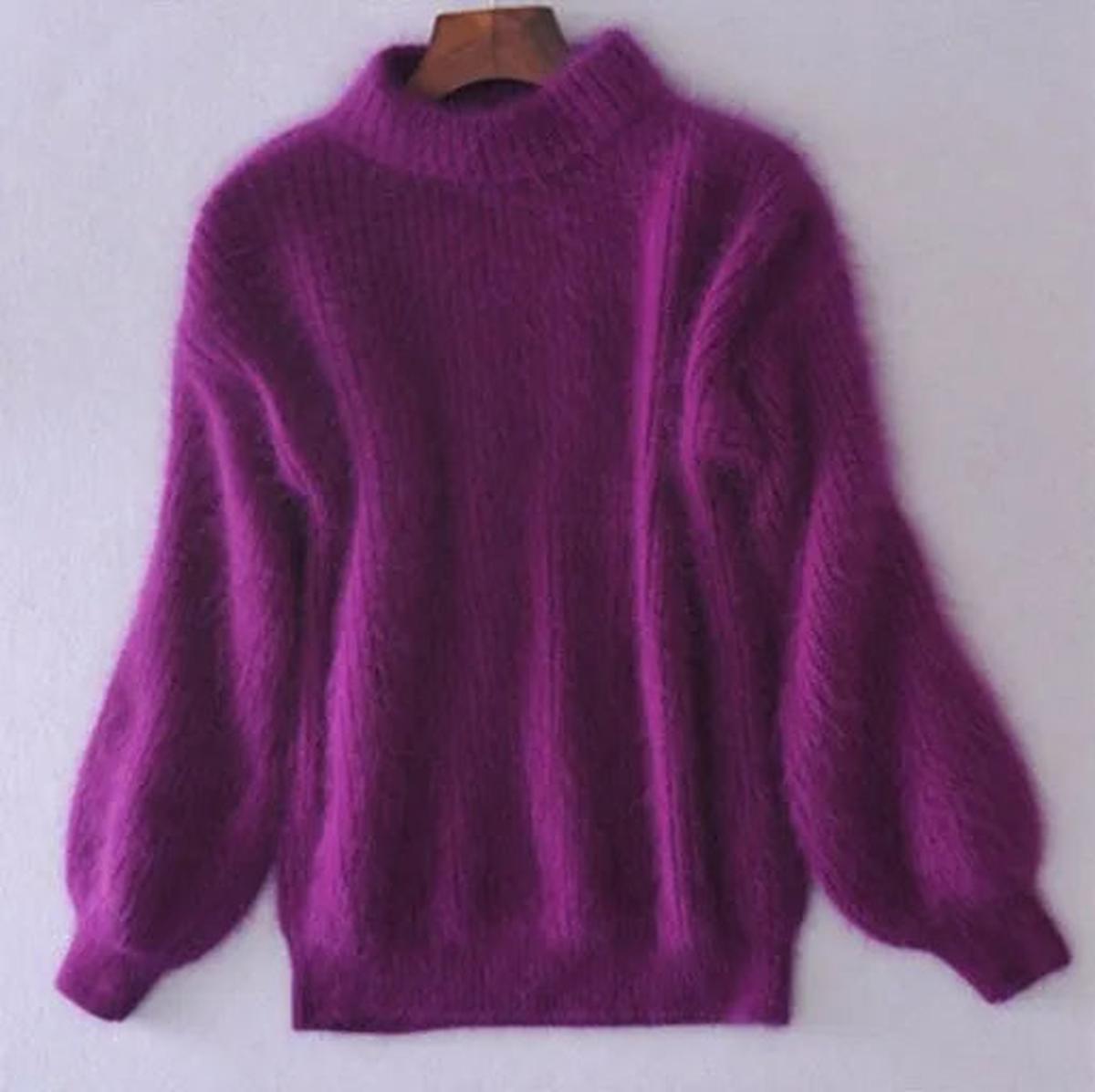 Delphine - Pull Raffiné Col Roulé Mohair