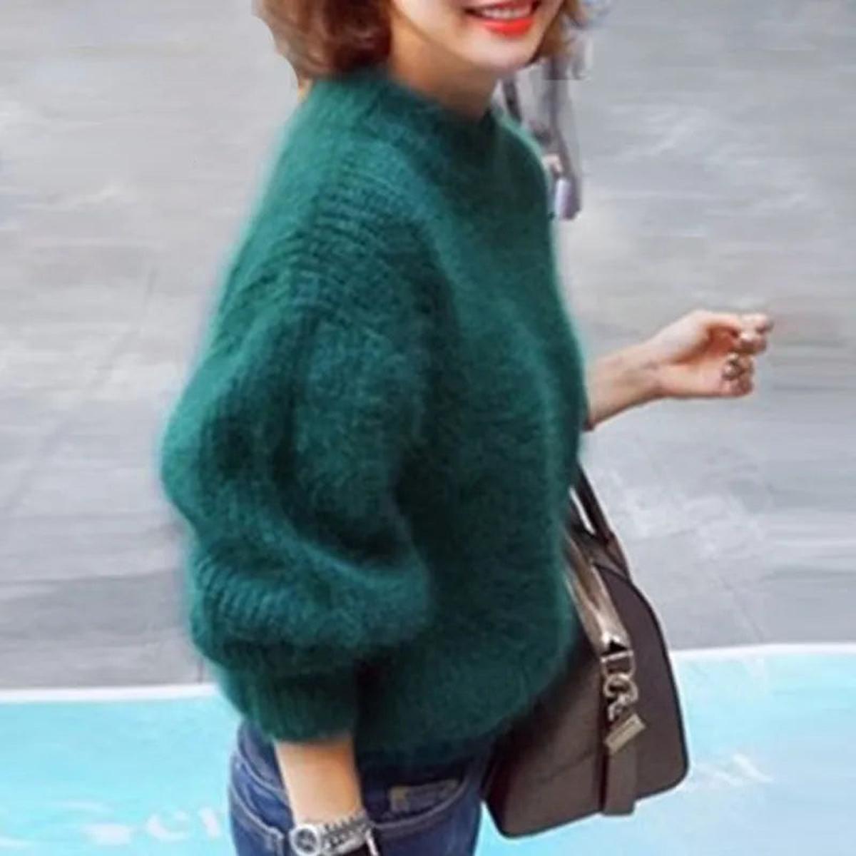 Delphine - Pull Raffiné Col Roulé Mohair