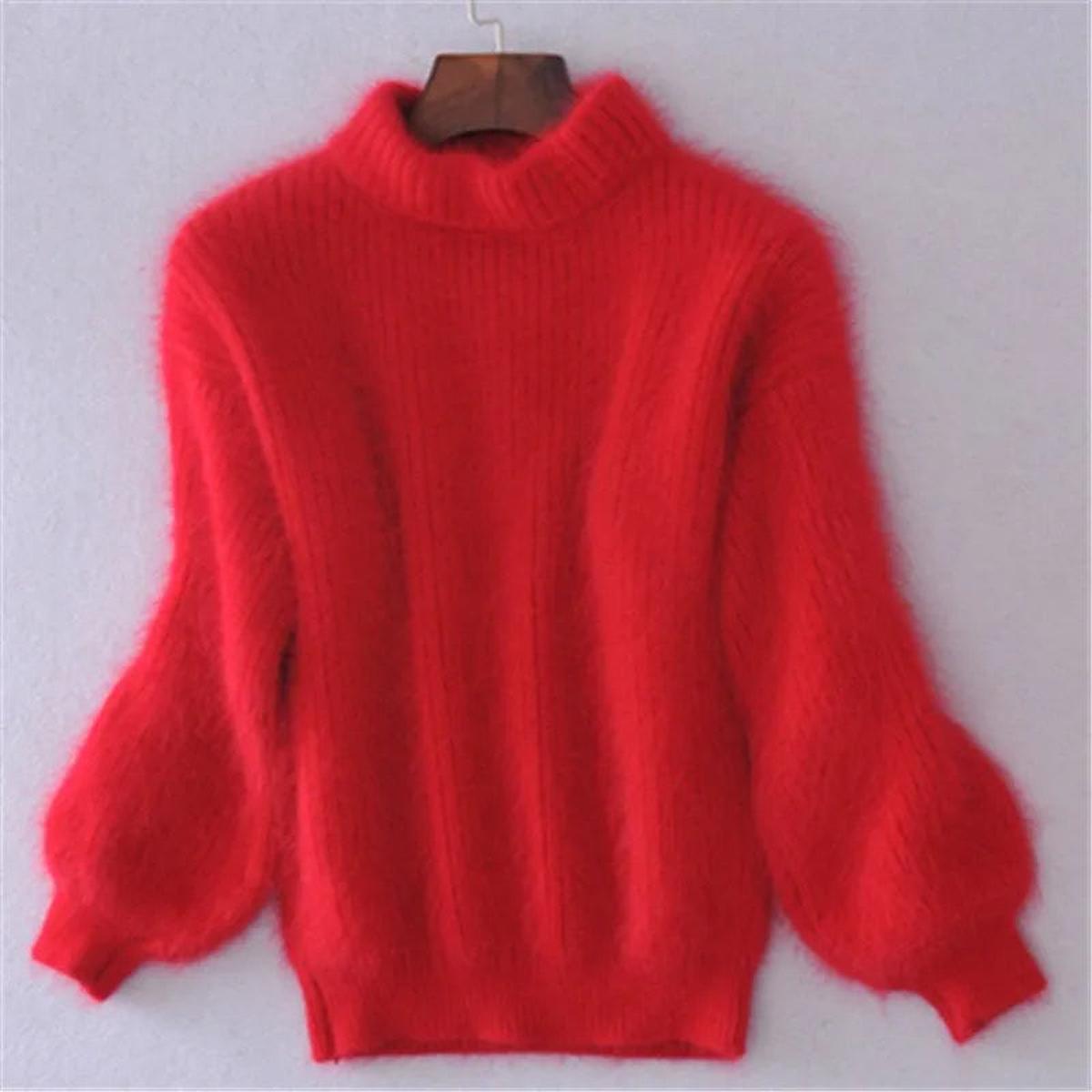 Delphine - Pull Raffiné Col Roulé Mohair