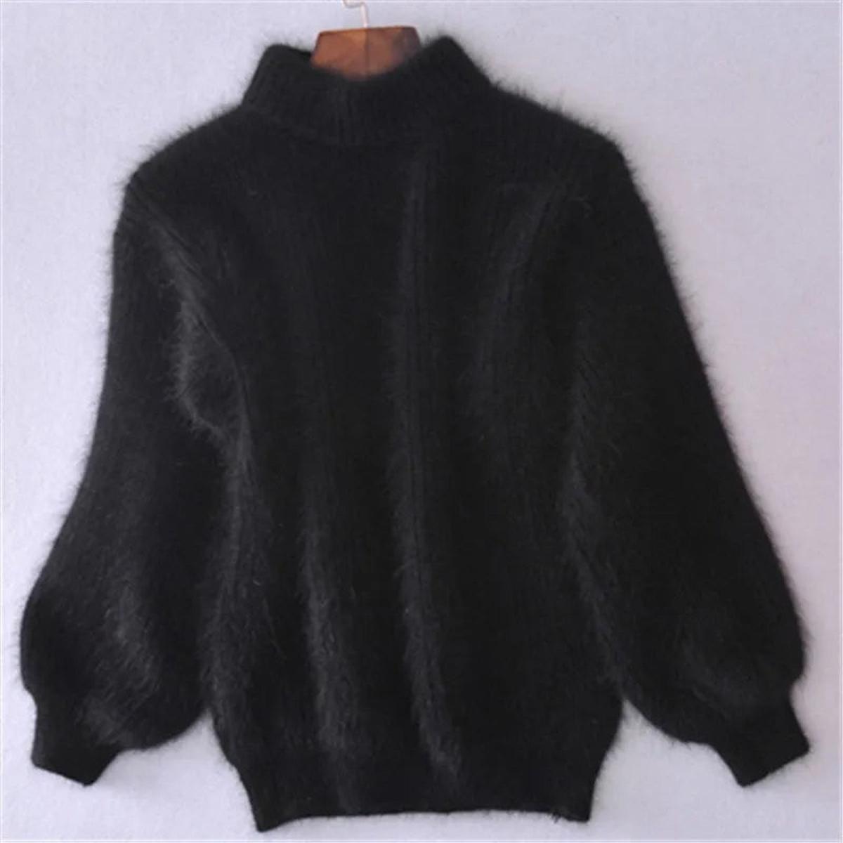 Delphine - Pull Raffiné Col Roulé Mohair