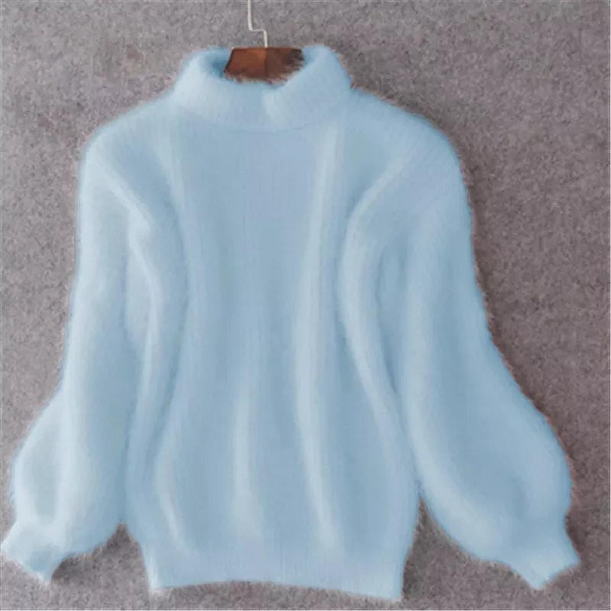 Delphine - Pull Raffiné Col Roulé Mohair