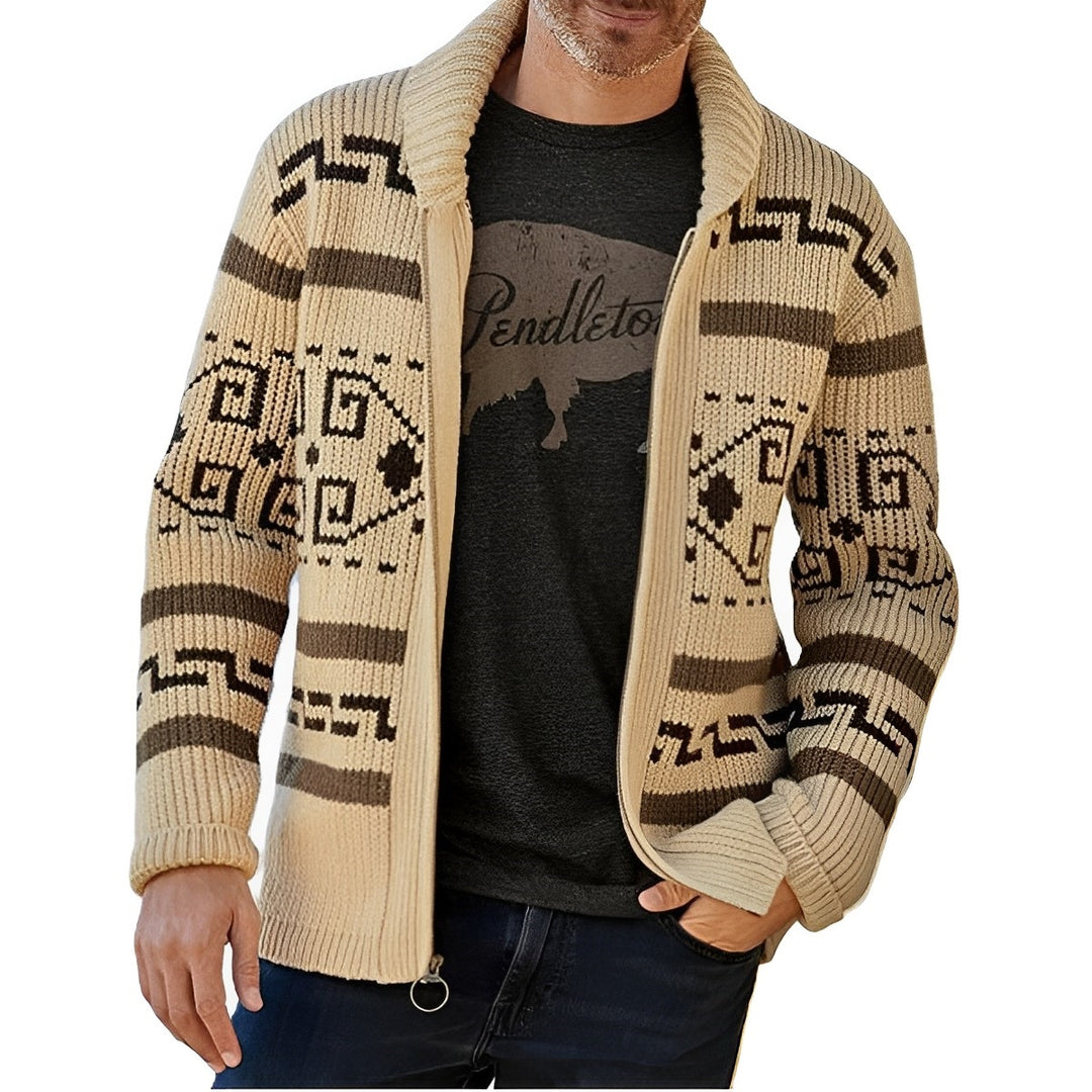 Laurent - Cardigan au style vintage en maille homme