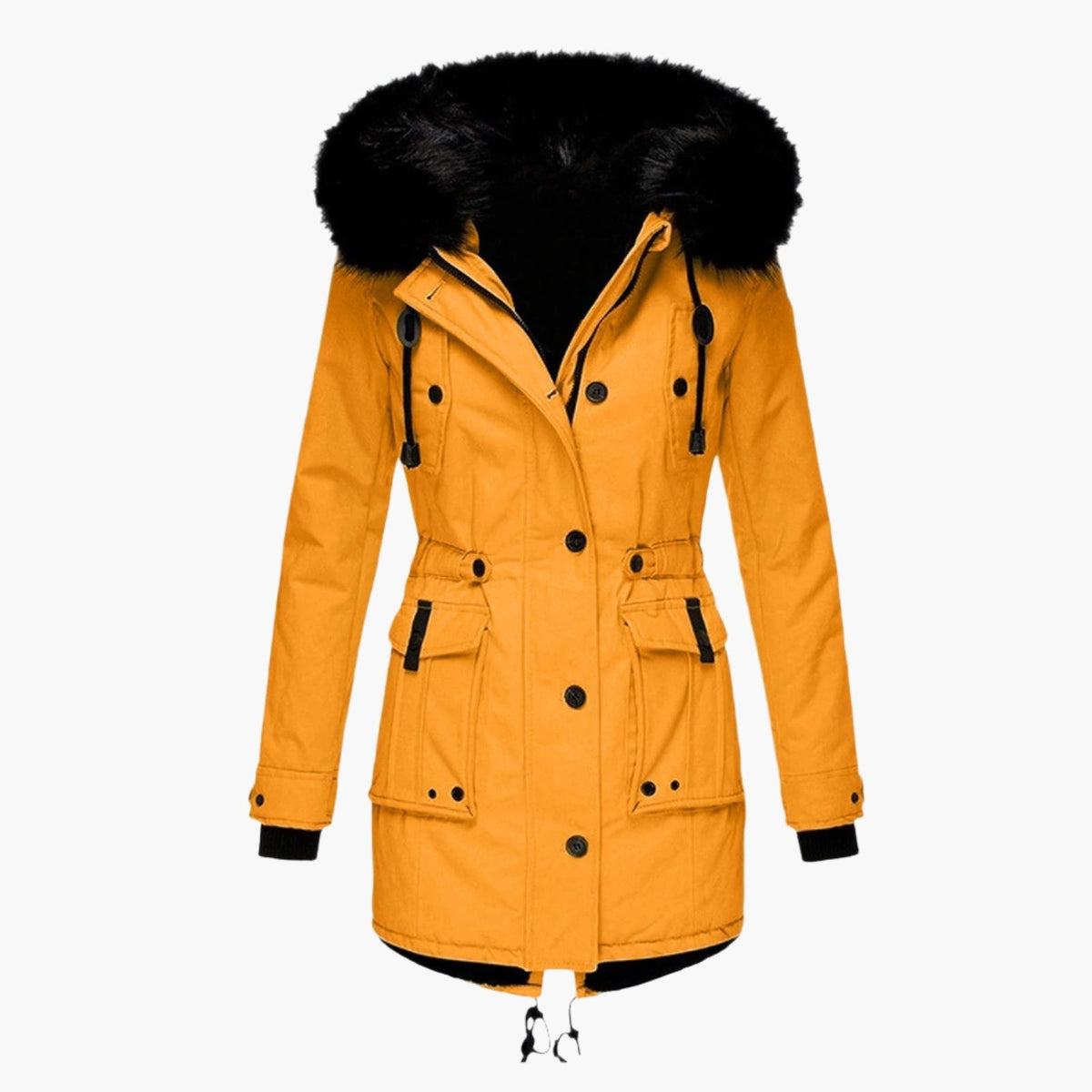 Christine - Parka Élégante Longue à Capuche