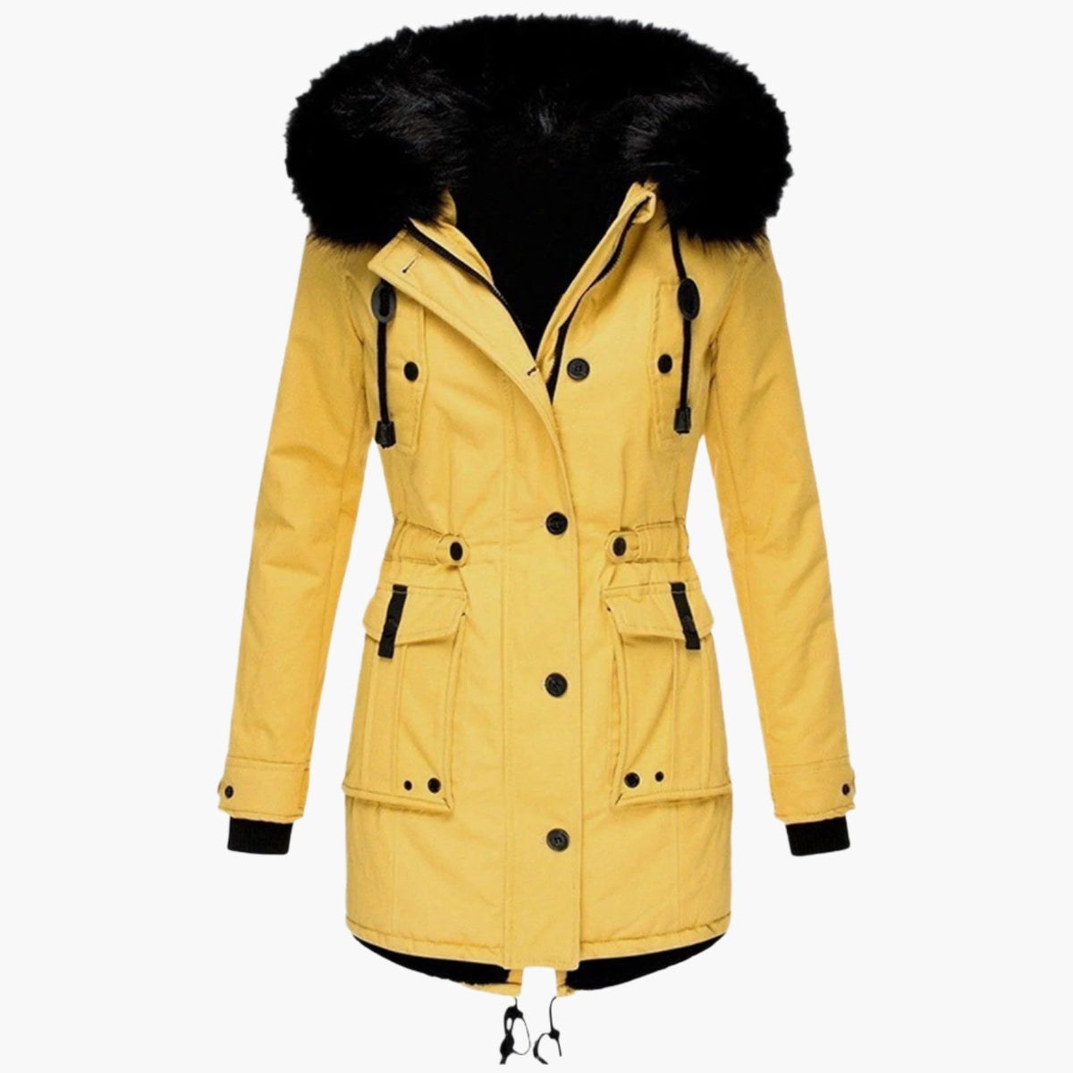 Christine - Parka Élégante Longue à Capuche
