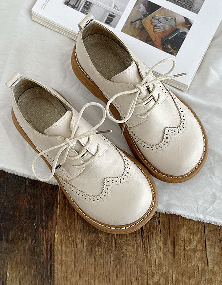 Isabelle - Chaussures Oxford à Bout Carré et Large Femmes
