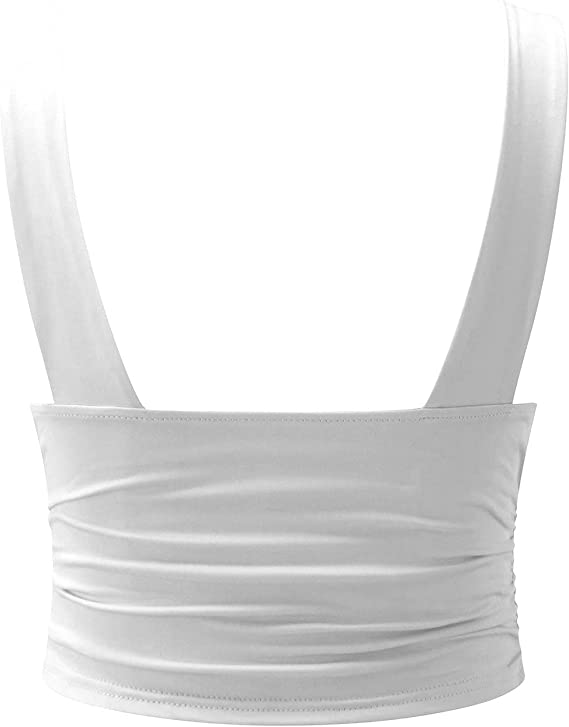 Crop Top Femme Sans Manches Col V Chic - Bianca