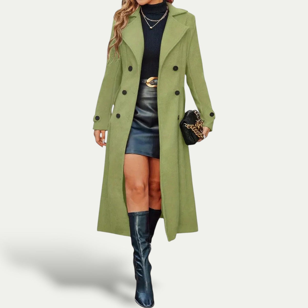 Manon | Manteau Élégant Cintré Laine