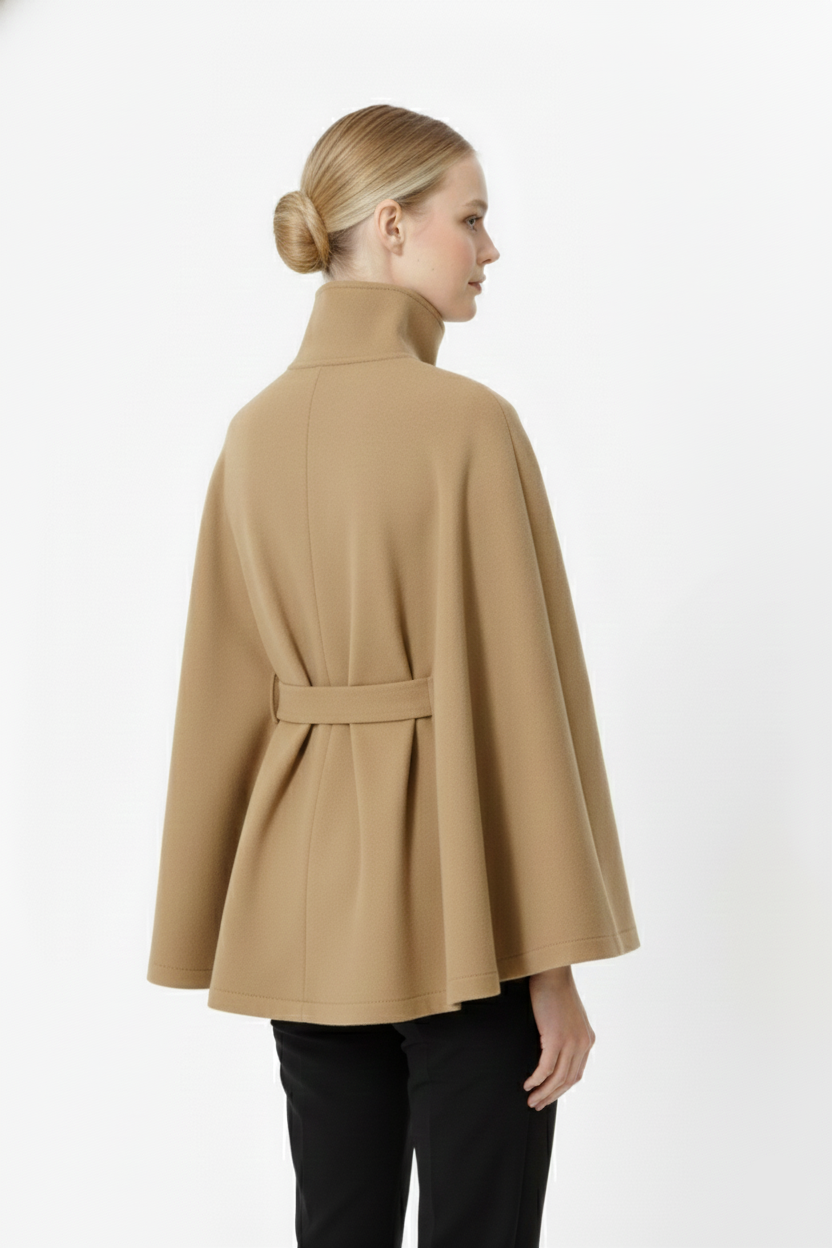 Ivanna – Manteau laine femme à col élégant