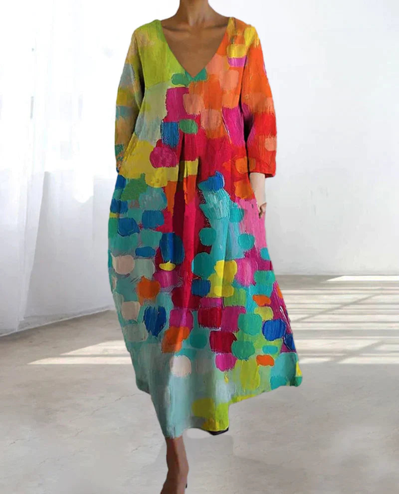 Robe Longue Femme Fleurie Bohème - Chloé