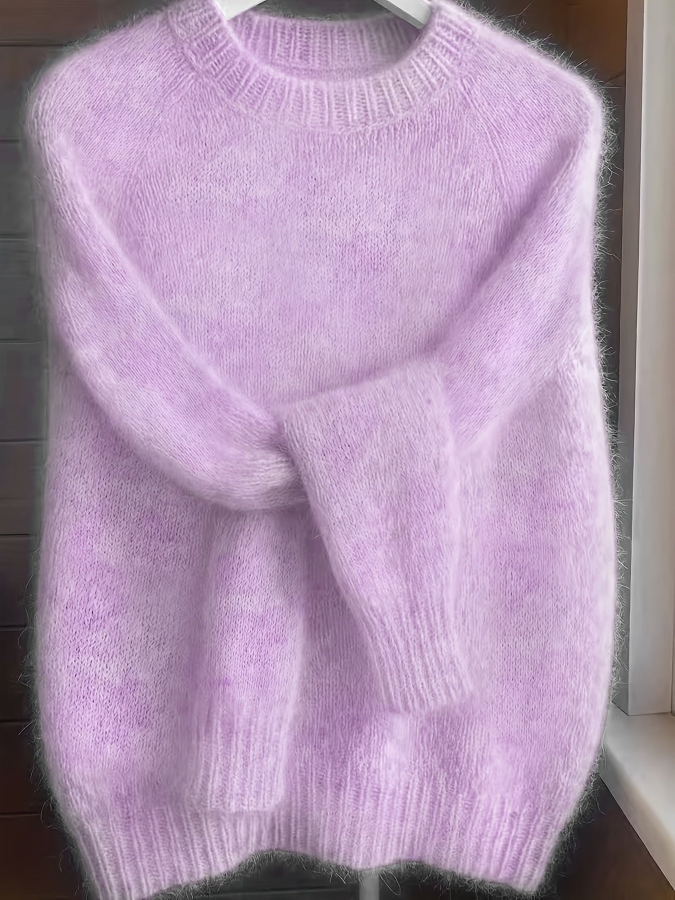 Émilie - Pull Raffiné Col Rond Oversize