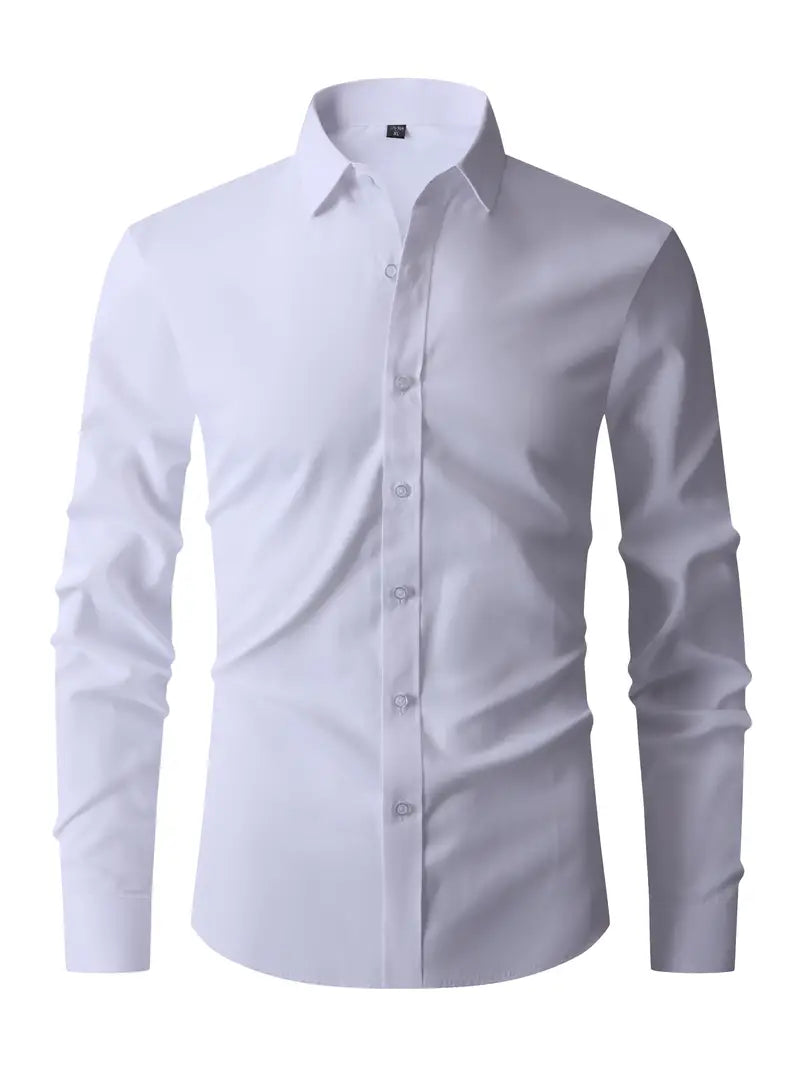 Diego - Chemise Manches Longues Slim Fit Chic Élégante Homme