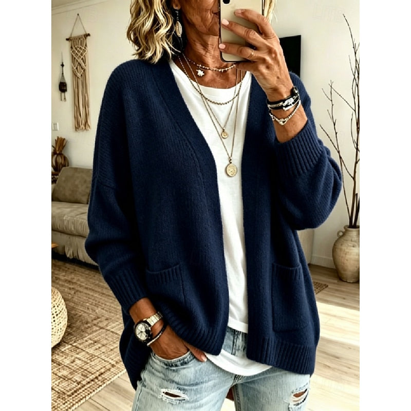 Isabelle - Cardigan Élégant Oversize à Poches