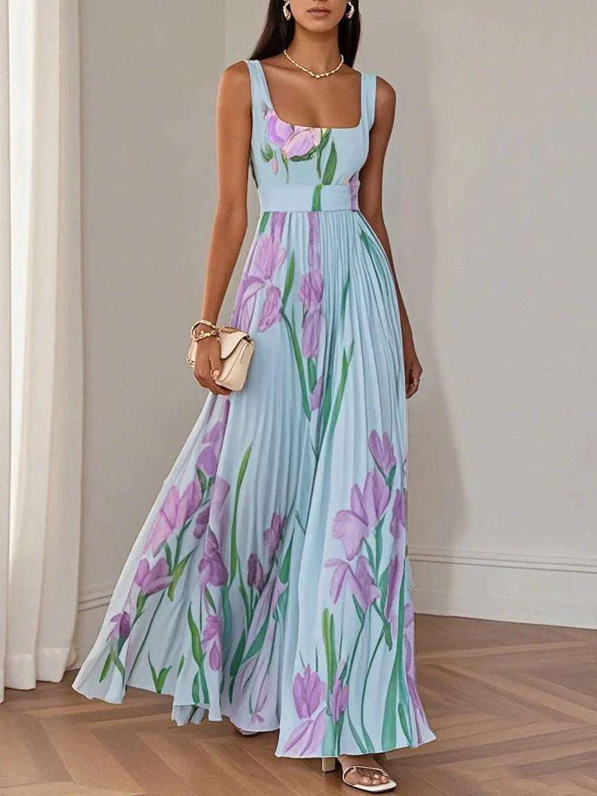Margaux - Robe Longue Femme Fleurie Élégante