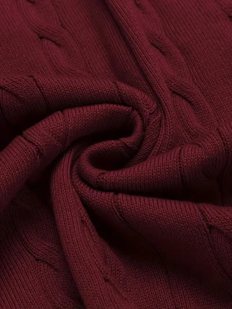 Sébastien - Pull Classique Torsadé Sans Manches