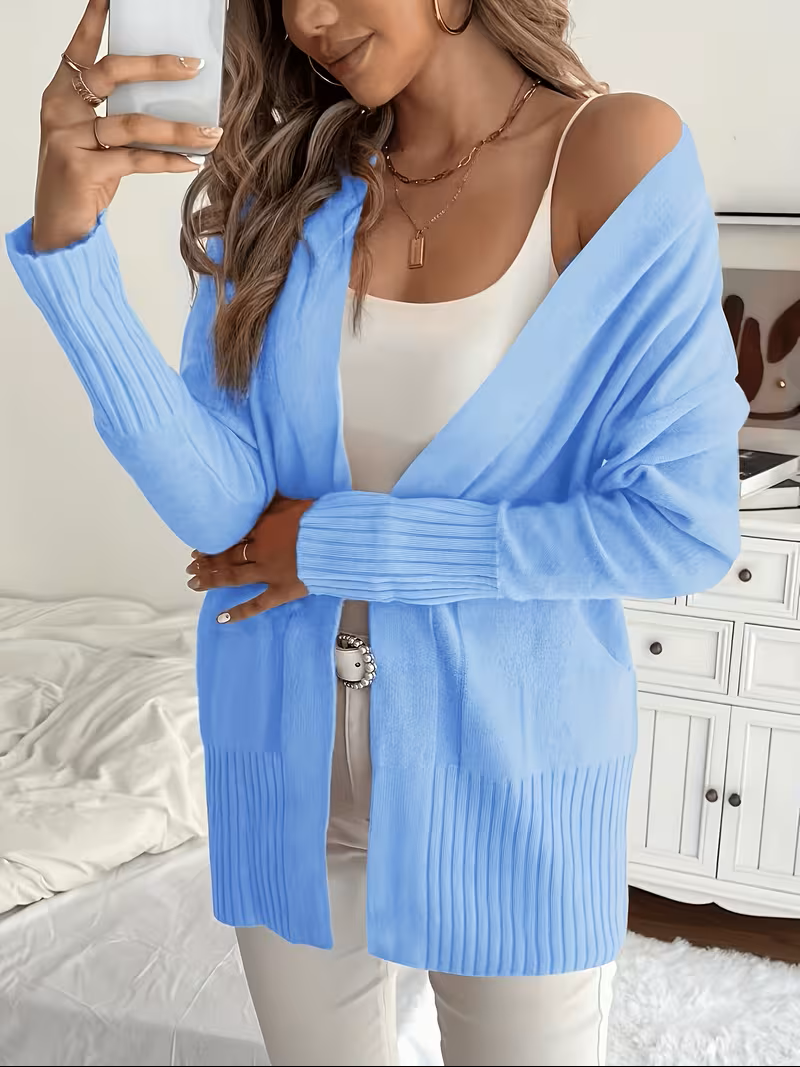 Caroline - Cardigan Élégant Oversize Long Ouvert