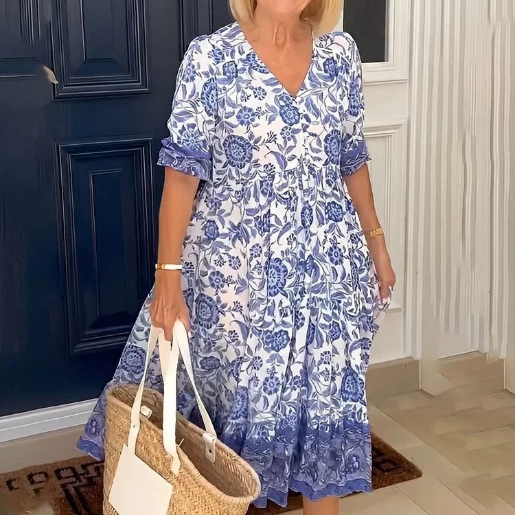 Christine - Robe Bohème Femme Fleurie