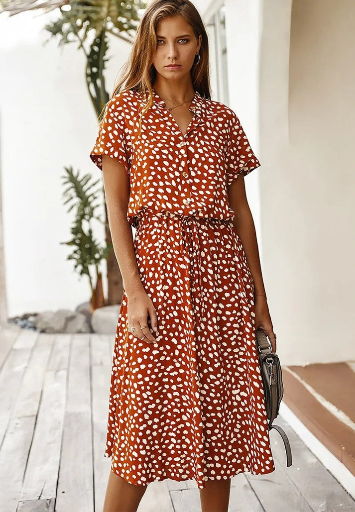 Robe Midi Femme Légère d'Été - Camille