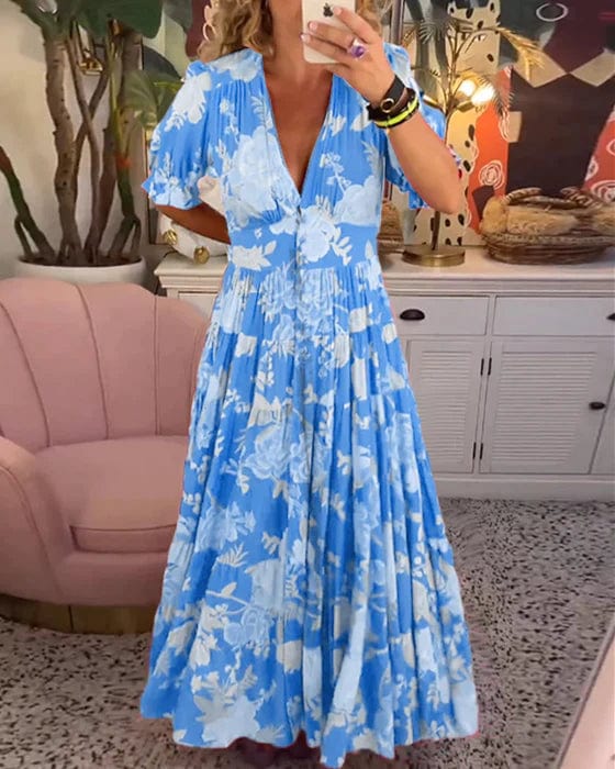 Julie - Robe Maxi Femme Fleurie