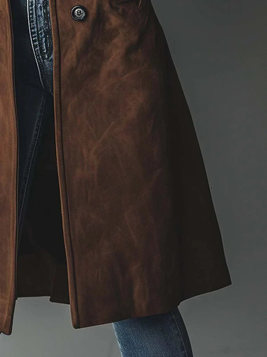 Marie | Trench Chic Daim Ceinturé