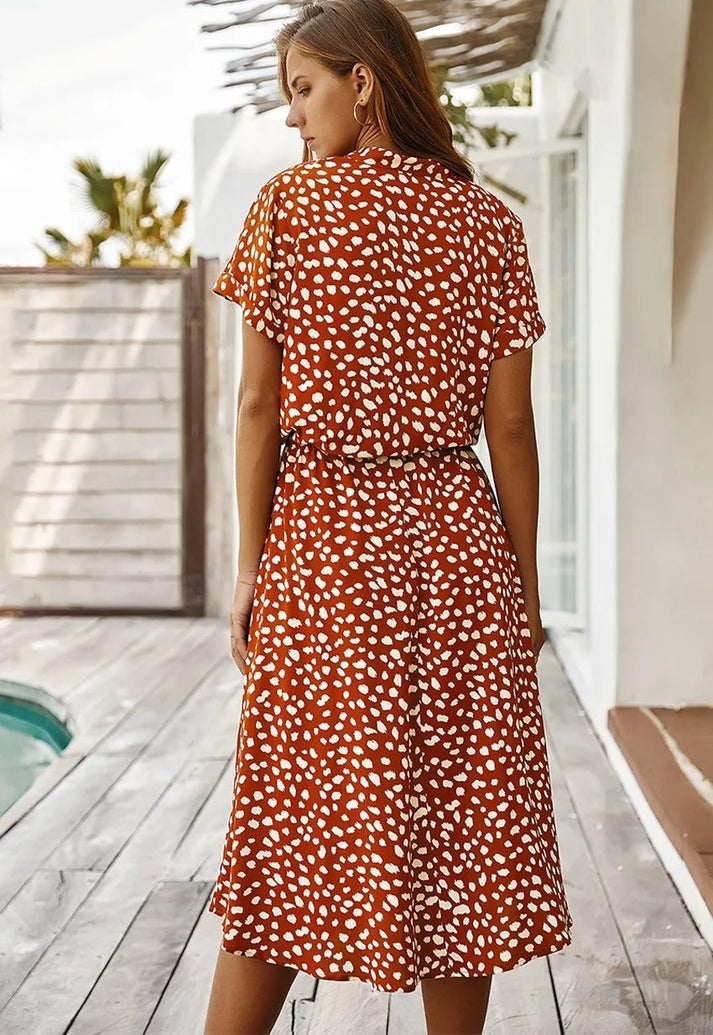 Robe Midi Femme Légère d'Été - Camille