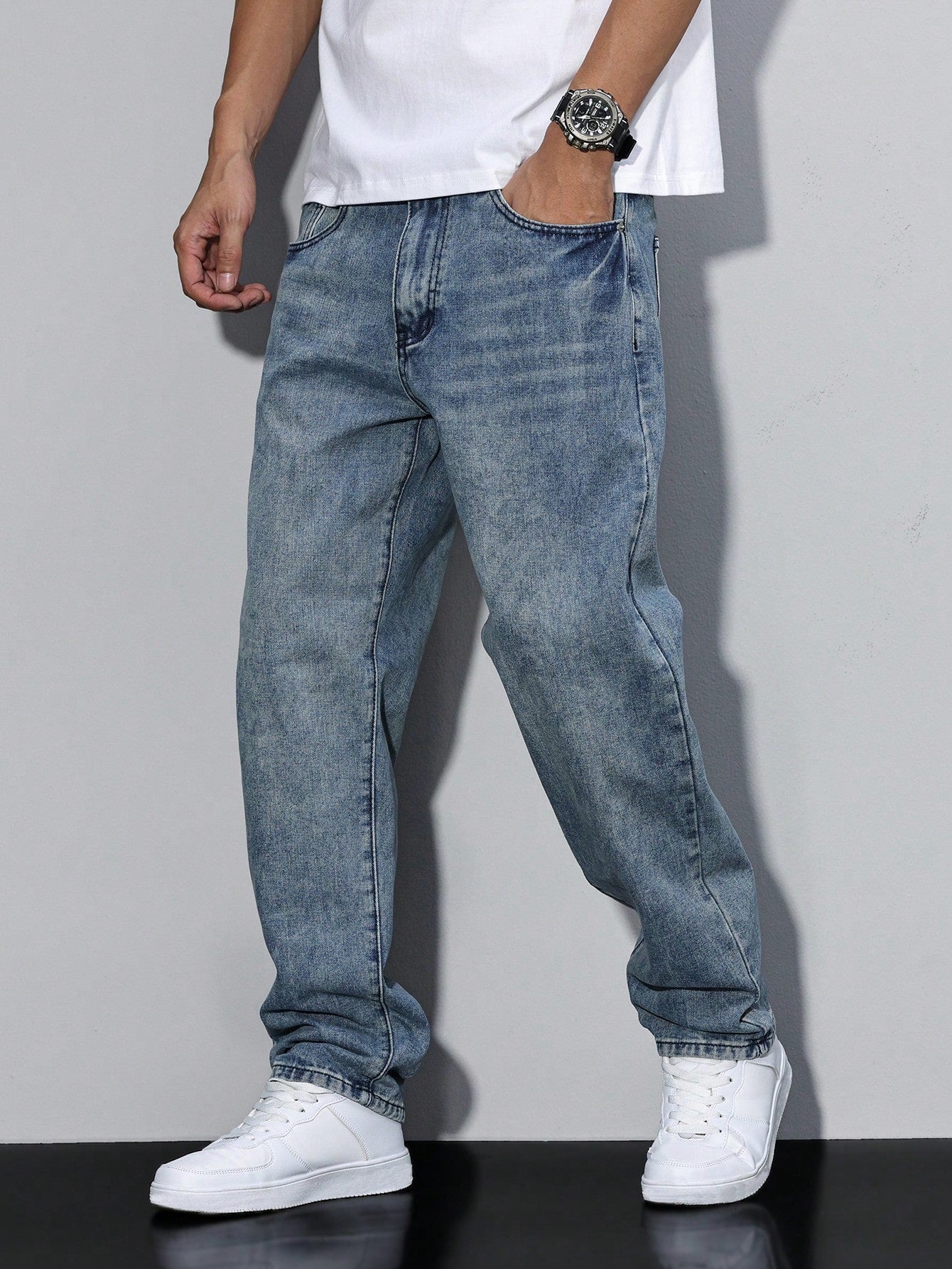 Fernando - Jean Baggy Confortable Homme
