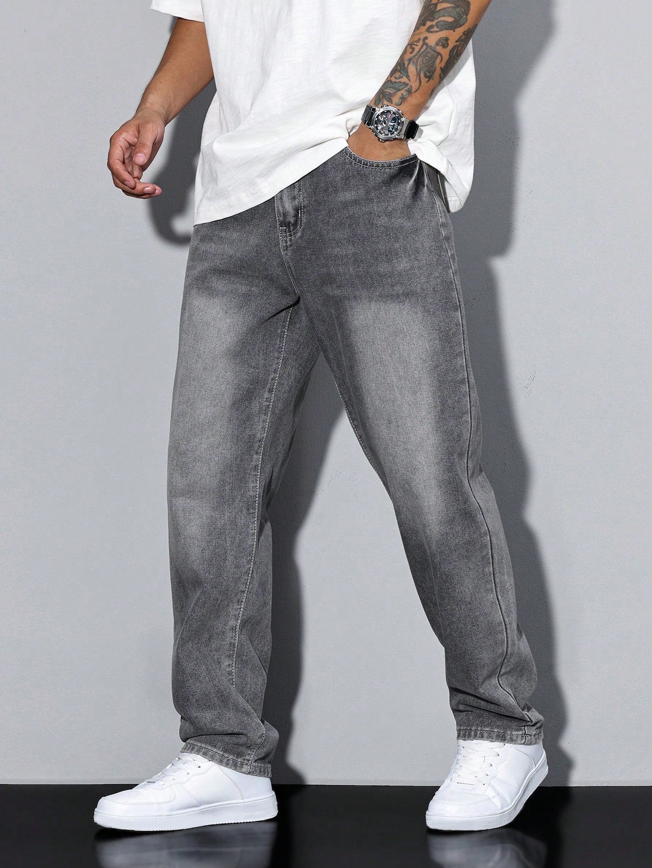 Fernando - Jean Baggy Confortable Homme