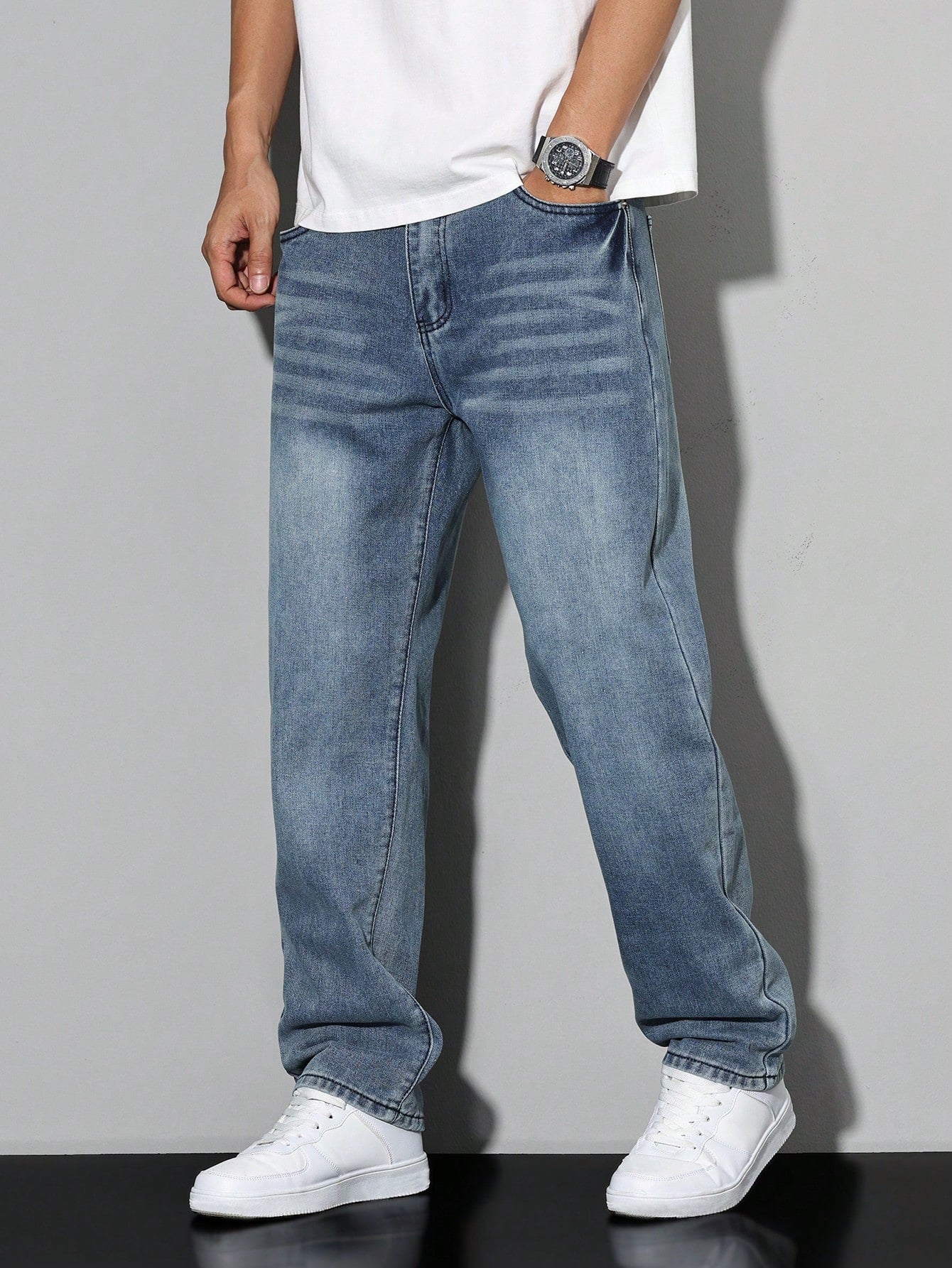 Fernando - Jean Baggy Confortable Homme