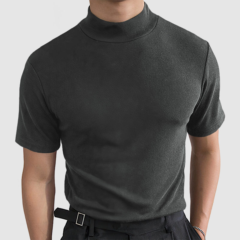 Jorge - T-Shirt Col Roulé Casual Homme