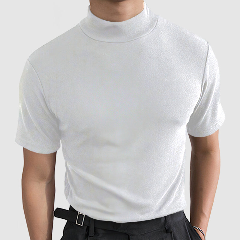 Jorge - T-Shirt Col Roulé Casual Homme