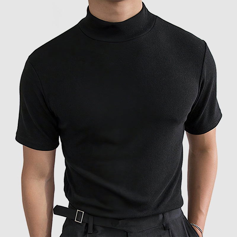 Jorge - T-Shirt Col Roulé Casual Homme