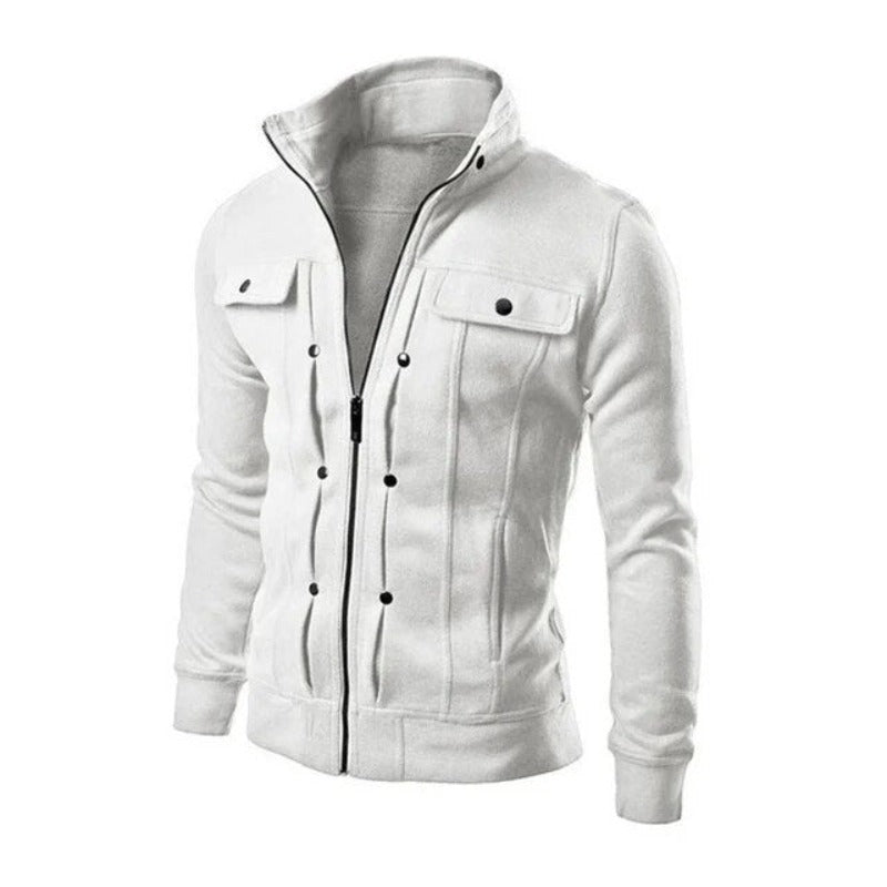 Thomas - Veste Chic Zippée Col Montant