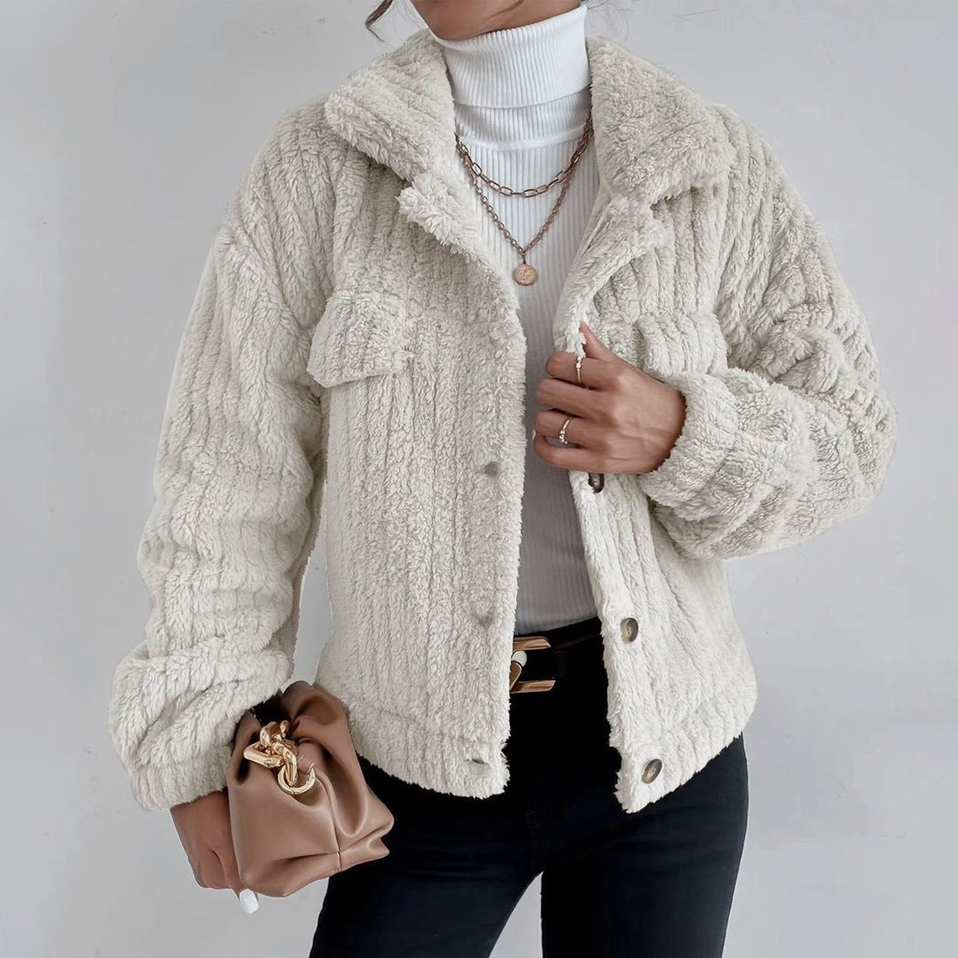Élise - Veste femme peluche