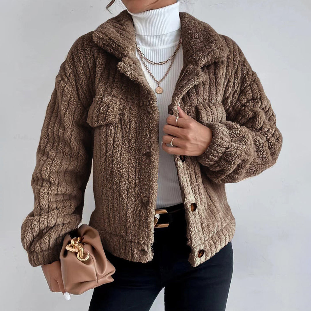 Élise - Veste femme peluche