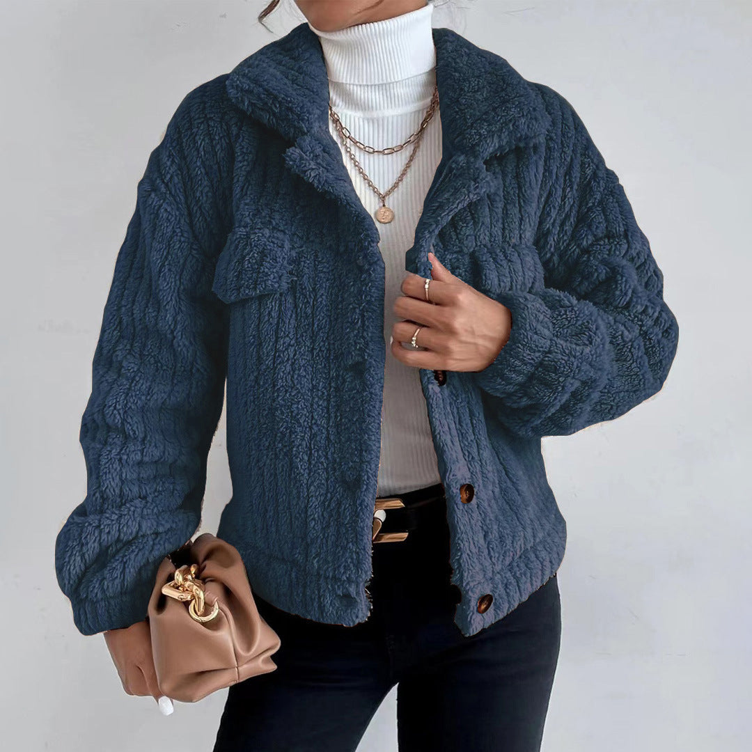 Élise - Veste femme peluche