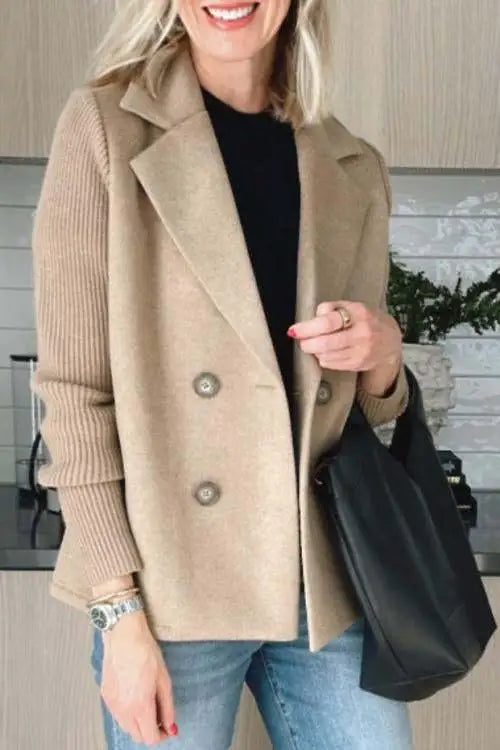 Catherine | Veste Chic Maille Patchwork