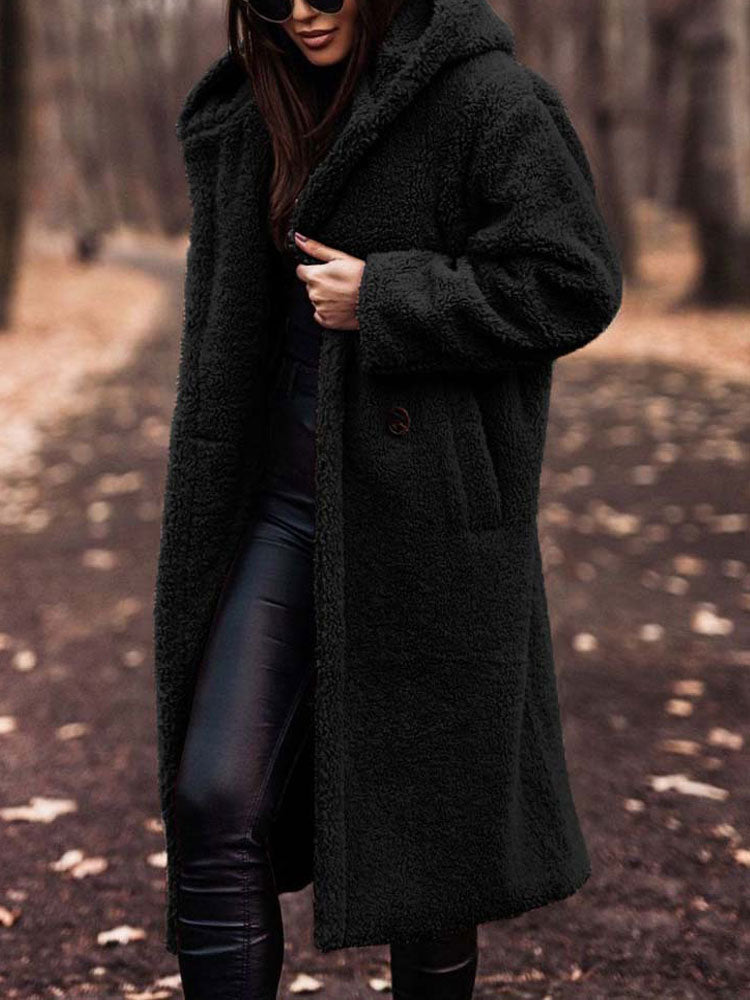 Stéphanie - Manteau Chic Long Sherpa