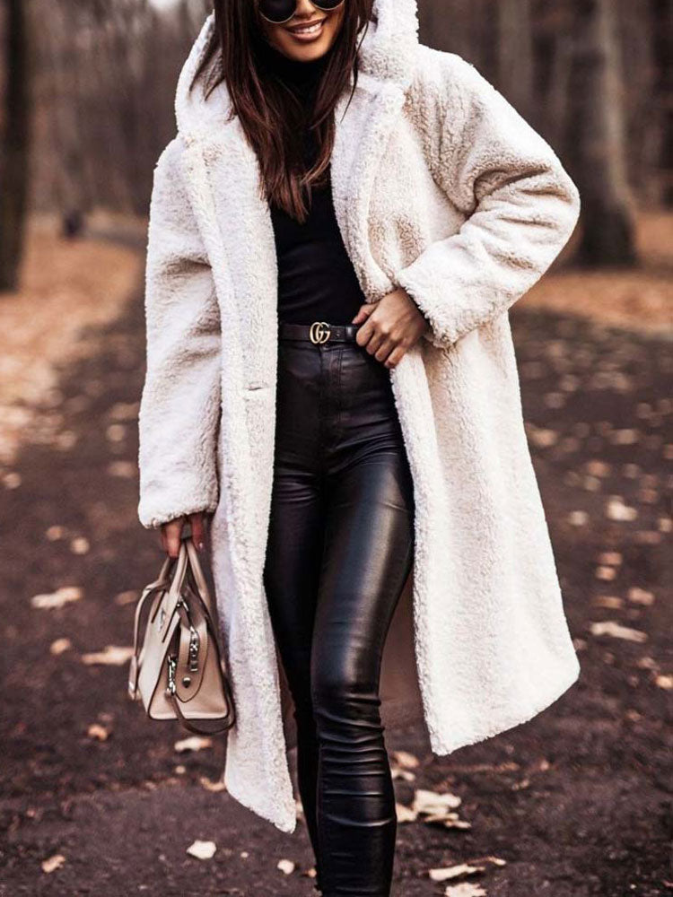 Stéphanie - Manteau Chic Long Sherpa