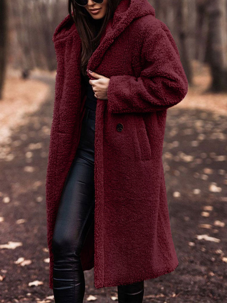 Stéphanie - Manteau Chic Long Sherpa