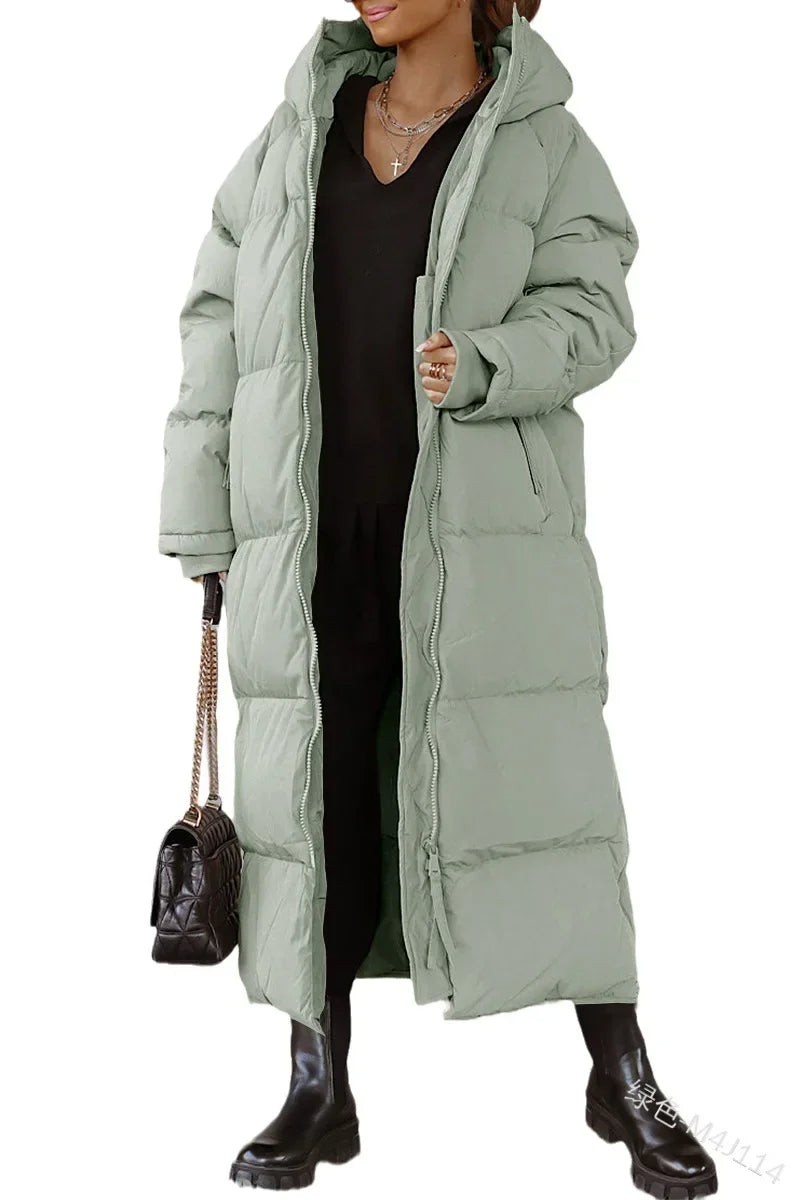 Karine - Doudoune Élégante Oversize à Capuche