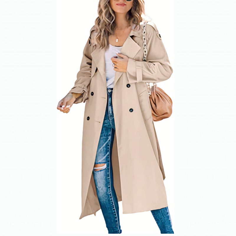Zara - Trench Long Élégant Femme