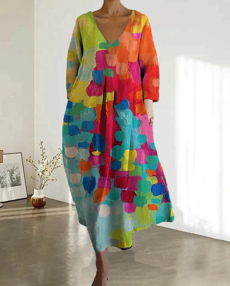 Robe Longue Femme Fleurie Bohème - Chloé