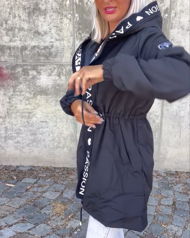 Christine | Parka Élégante Zippée à Capuche