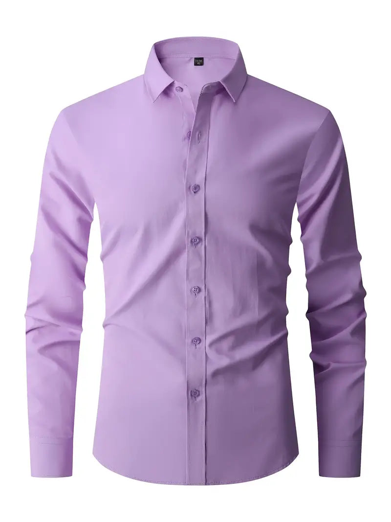 Diego - Chemise Manches Longues Slim Fit Chic Élégante Homme