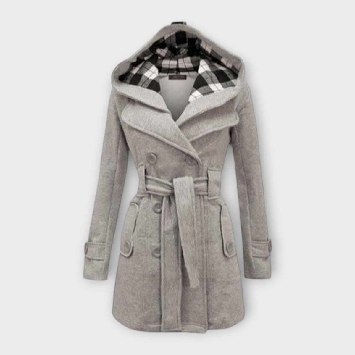 Priya | Manteau Élégant Chaud Ceinturé