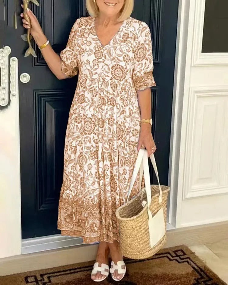 Christine - Robe Bohème Femme Fleurie
