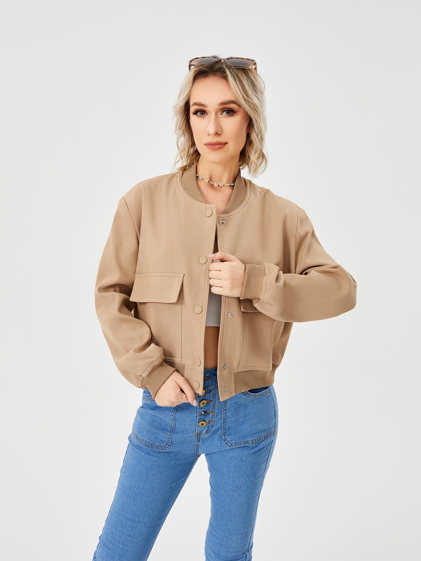 Julie – Blouson bomber fin pour femme, léger et tendance