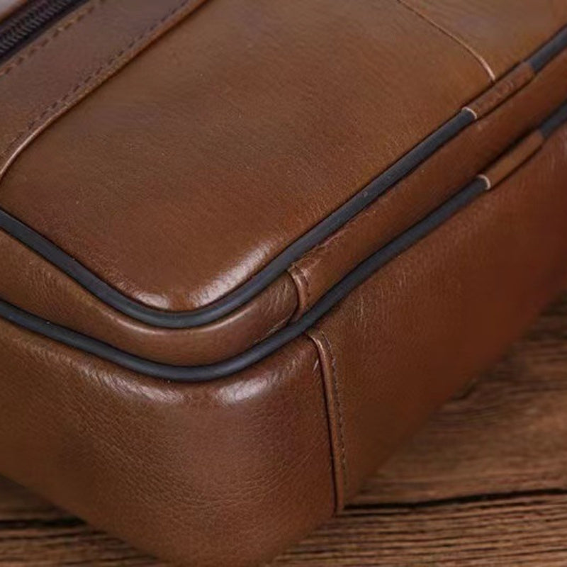 Alberto - Sacoche Cuir Pratique Homme