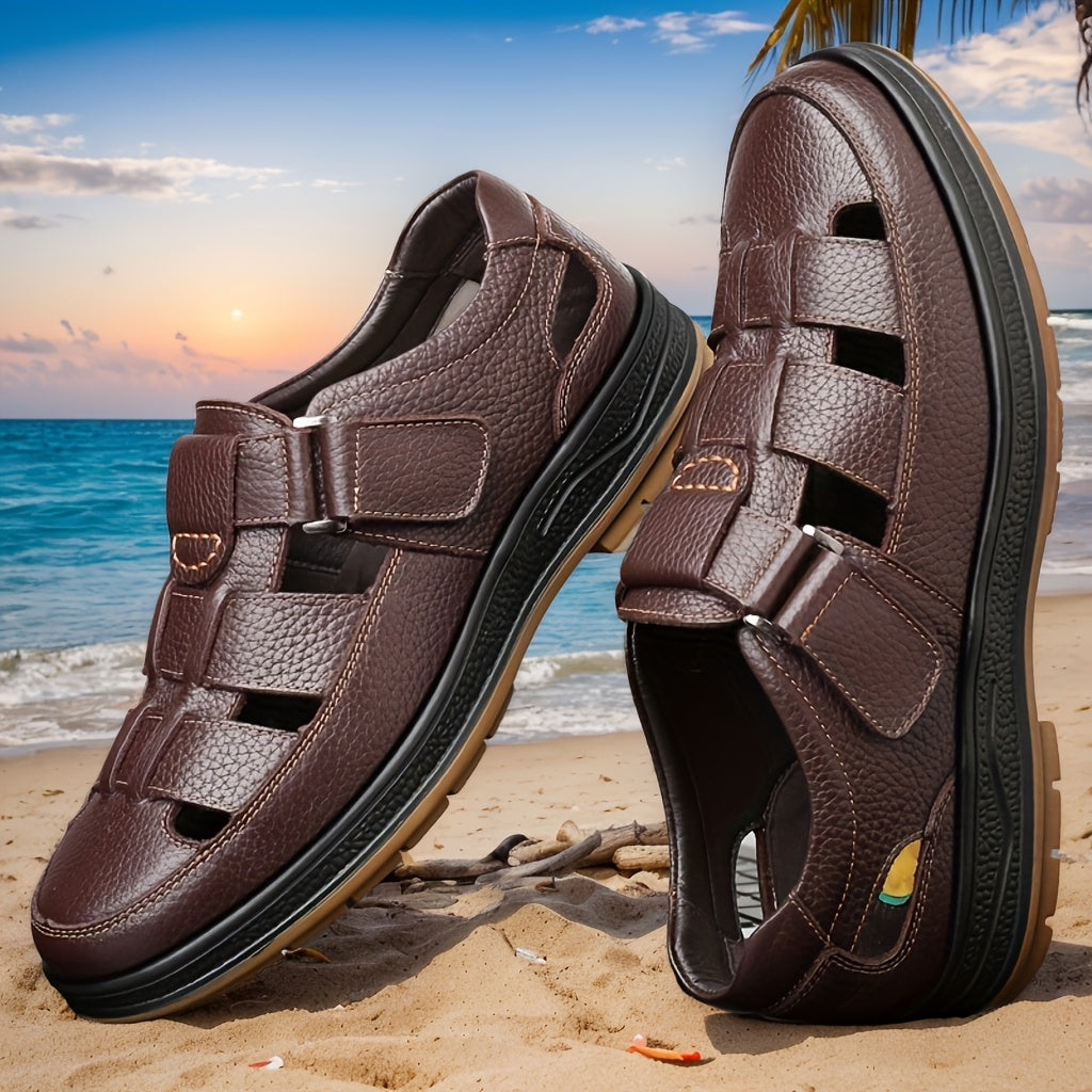 Axel - Sandales Cuir Confortables Homme