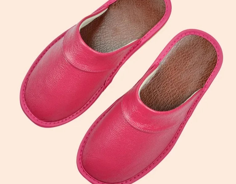 Ivan - Chaussons Cuir Confortables Homme